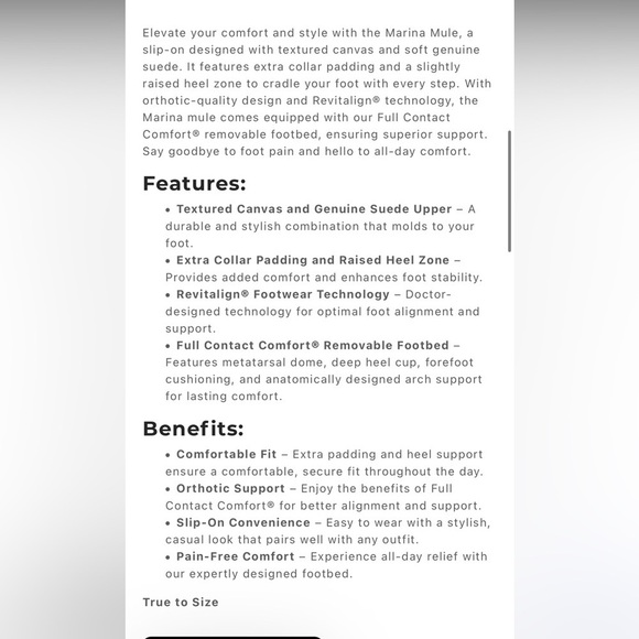 Revitalign Marina blue slides size 10 NWT - Picture 5 of 8